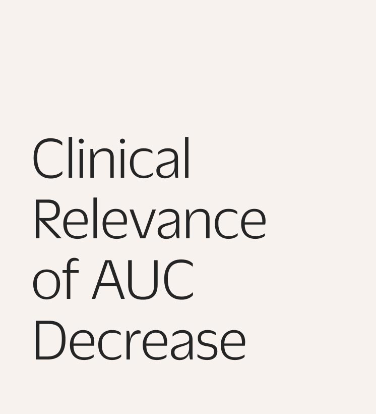 Clinical Relevance of AUC Decrease